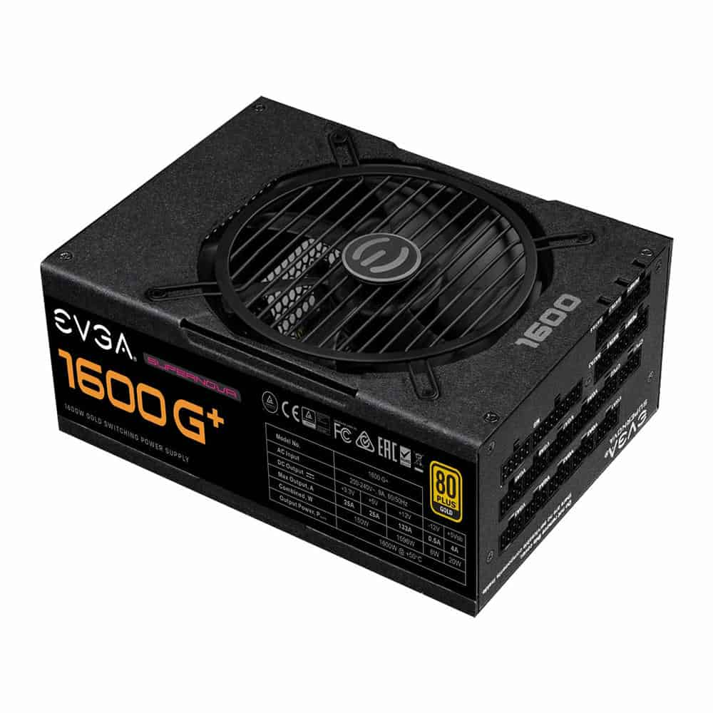 EVGA SuperNOVA G+ 1600 Watt 80+ GOLD Compact Full Modular Power Supply/PSU